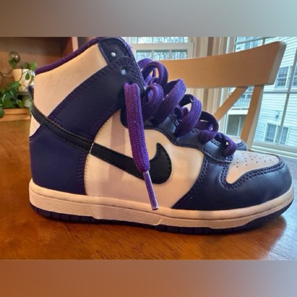 Nike Kids Dunk High GS Purple 13C